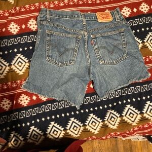 Levi's Blue Jean Shorts Classic Cut-Off Style